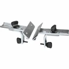 This assembly set serves as a guide accessory for planers, enabling precise chamfering operations. It attaches to the planer to provide consistent edge profiling on woodworking projects. Designed for use with compatible planer models.