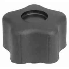 This 5-arm knob features a plastic body with a steel thread insert, providing a secure grip for manual adjustment and clamping. The 1/4"-20 threaded hole allows for reliable fastening in machinery, jigs, and fixtures. Suitable for light- to medium-duty industrial applications.