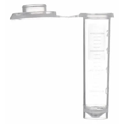 OEM Polypropylene Microcentrifuge Tube, 2 mL, Conical Bottom, Natural, Graduated - Plastic Microcentrifuge Tubes