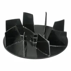This impeller is a replacement component for Dayton wood dust collectors. It is designed to restore airflow and suction in dust collection systems used with woodworking machinery such as saws, sanders, and planers.