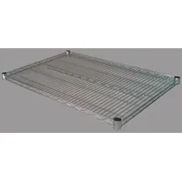 APPROVED VENDOR Wire Shelf: 48 in x 24 in, 1 Shelves, Split Sleeve, 225 lb Load Capacity, Dry, Steel