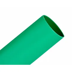 This standard heat shrink tubing from 3M has a 0.5-inch inner diameter before shrinking and shrinks to 0.25 inches after heating. It is supplied in green on a 200-foot spool, sold as a pack of 3. Used for insulating and protecting electrical wires, cables, and connections from moisture, abrasion, and environmental damage.