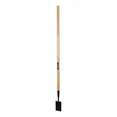 This ice scraper and chopper features a steel beveled edge blade with a 3-1/2 inch width for breaking and removing ice. The 48-inch straight wood handle provides leverage for clearing walkways, driveways, and loading docks. Weighs 3 lb.