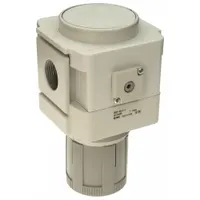 SMC Regulator: Die-Cast Aluminum, 3/4 in NPT, 7.251887 psi to 123.2821 psi, 1 MPa Max Op Pressure (MPN AR50K-N06-Z-D)