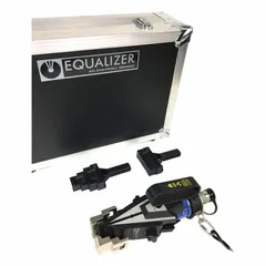 Hydraulic flange ram spreader with 27 ton nominal capacity. Features 0.24 in tip clearance and 4.1 in spread width. Used for separating flanged joints in piping systems during maintenance.
