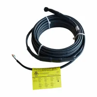 This pre-assembled electric heating cable is designed for freeze protection and temperature maintenance on short pipes. It operates at 240V AC and is hardwired, including a heating cable and power cable without a plug. Suitable for indoor and outdoor use
