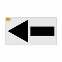 Individual Stencil: Straight Arrow, 30 in Overall Wd, 62 in Overall Ht, 0.125 in Thick (MPN 5330-062)
