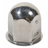 Hex-shaped protective cover for wheel lug nuts, designed to shield against dirt, moisture, and corrosion. Commonly used in fleet and vehicle maintenance on trucks, trailers, and heavy equipment to extend fastener life