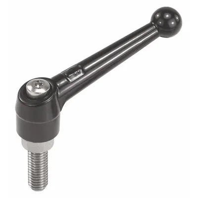 KIPP Ball-Style Adjustable Handle with Threaded Stud - Ball-Style Adjustable Handles with Threaded Stud
