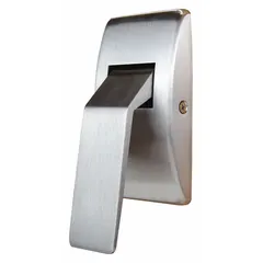 This passage paddle lockset is constructed of brass and features a push down/pull up style. It is ADA compliant for accessibility. Suitable for interior doors in commercial and institutional settings where barrier-free operation is required.