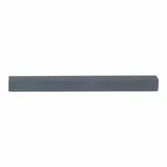 This dressing stick is used for truing and dressing fine-grit superabrasive grinding wheels, restoring wheel geometry and exposing fresh abrasive grains. It measures 6 inches in length, 1/2 inch in width, and 1/2 inch in height, with a hardness grade of K. The 37C220-KV type indicates a specific bond and grit formulation for precision grinding applications.