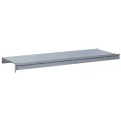 This bulk rack shelf kit from LYON features a powder-coated steel frame with 14 ga beams and solid steel decking in Dove Gray. Rated for a load capacity of 1,900 lb, it is suited for industrial storage of heavy bulk items in warehouses and distribution centers.