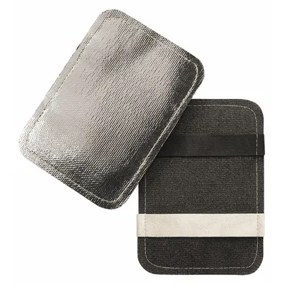 STEINER INDUSTRIES Aluminized Heat-Reflective Hand Pad, Fiberglass, 15A77 - Aluminized Heat-Reflective Pads