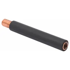 This conductor tube is a replacement part for LINCOLN ELECTRIC Magnum 100SG Series MIG guns. It features a 180° bend angle and guides the welding wire while conducting current to the arc. Used in industrial fabrication and repair welding applications.