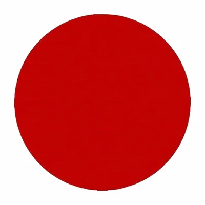 MIGHTY LINE Floor Marking Shape: Circle, Solid, Red, No Legend, 3 1/2 in, 50 mil Tape Thick - Circle-Shaped Floor Marking Tape