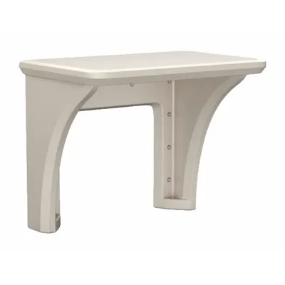 CORTECH Endurance Wall-Mount Desk, 36x24x29 in, Polyethylene, Stone Gray - Wall-Mount Desks