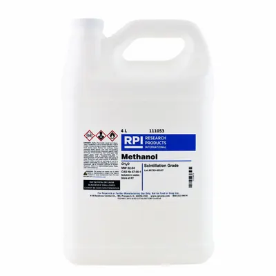 RPI Methanol (Scintillation Grade), 4 L, CAS 67-56-1, MPN 111053 - Scintillation Cocktails