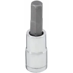 Fixed insert hex bit socket with a 7 mm hex tip and 1 1/2 in overall length. Designed for driving hex-head fasteners in assembly, maintenance, and repair tasks where precise torque transfer is required.