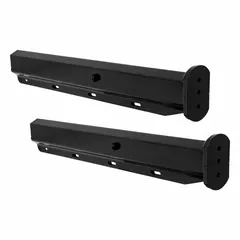 Steel mud flap clamp for securing mud flaps on trucks and trailers. Overall height 4-5/8 in, overall width 2-11/16 in. Used in fleet and vehicle maintenance for mounting mud flaps.