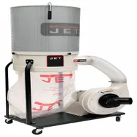 JET Wood Dust Collector: Single-Stage, 230V AC, 1,200 cfm (MPN 710702K)