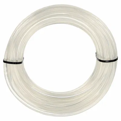 EAGLE BELTING Round Belt: Clear, 1/8 in Dia, For 1 1/4 in Min Pulley Dia, 100 ft Overall Lg - Solid-Core Smooth Round Belts