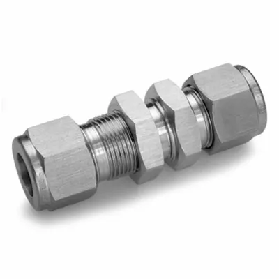 HAM-LET Double-Ferrule Stainless Steel Compression Union, 12 mm OD x 1/2 in OD - Double-Ferrule Stainless Steel Fittings