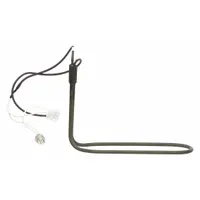 OEM defrost heater assembly for refrigerators and freezers. Prevents ice buildup on evaporator coils during the defrost cycle, maintaining proper airflow and cooling efficiency