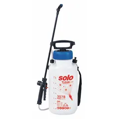This SOLO sprayer features a 2-gallon poly tank and delivers a maximum spray distance of 20 ft at 45 psi. Designed for use with cleaners and degreasers, it is suitable for spot-cleaning equipment, machinery, and surfaces in industrial and commercial facilities.