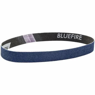 NORTON BlueFire R887D Sanding Belt: 3/4 in W x 18 in L, 40 Grit - High-Performance Sanding Belts for All Metals