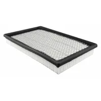 Rectangular panel engine air filter with an overall length of 12 7/16 inches. Designed for use in Eagle buses to trap airborne contaminants and maintain clean airflow for combustion