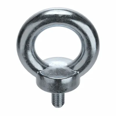 KEN FORGING Machinery Eye Bolt: With Shoulder, Steel, Zinc-Plated, 1/2"-13 Thread Size - Machinery Eye Bolts with Shoulder