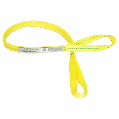 STREN-FLEX Web Sling: Type 4, Polyester, 2 Plies, 10 ft Sling Lg - High-Visibility Polyester Twisted-Eye Web Slings