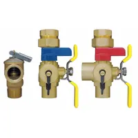 WEBSTONE Tankless Water Heater Service Valve: 1 in, Brass, 150 psi Max. Op Pressure, Sweat x Sweat (MPN 54444WPR)