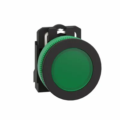 SCHNEIDER Pilot Light: 30 mm Panel Mounting Size, Green, LED - LED Pilot-Lights