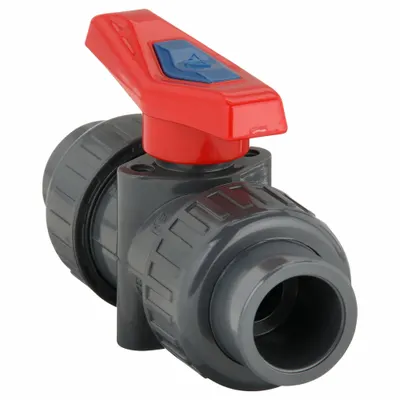 OEM PVC Ball Valve, 3/4 in, Socket x FNPT, Standard Port, Lever Handle - PVC Ball Valves