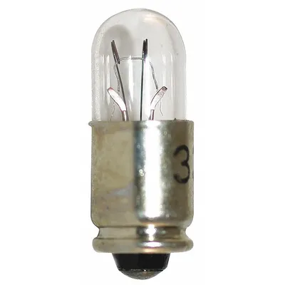 OEM S5-7 Midget Grooved Base Lamp, T1-3/4 Tubular, 14V AC, White, 336 - S5-7 Midget Grooved Base Lamps