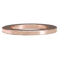 Copper sealing washer for hydraulic brake line connections. 7/8 in outside diameter, bronze color. Supplied in a 10-piece pack. Used to prevent fluid leaks at threaded fittings in braking systems