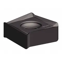 Square (S) indexable milling insert with R geometry for general-purpose face milling and slotting operations. Suitable for machining steel, stainless steel, and cast iron in industrial manufacturing environments.