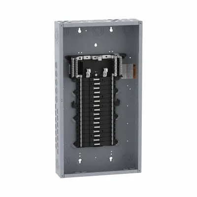 SQUARE D Load Center: 125 A Amps, 120/240V AC, 32 Spaces, 65 kA, 6 Max. No. of Tandem Breakers - Square D QO - Main Lug, Convertible, Plug-On Neutral Load Centers