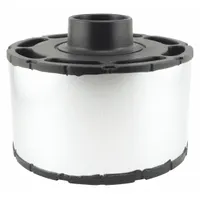 Round engine air filter with 8 19/32 in outside diameter and bottom configuration. Designed for engine air intake systems in automotive applications, including cars, trucks, and off-road equipment. Provides filtration to protect the engine from airborne contaminants