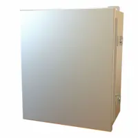 This stainless steel enclosure measures 12 x 10 x 6 inches and is rated NEMA 12/13/3R/4/4X for protection against dust, moisture, and corrosion. It features clamp closure and includes an inner panel. Suitable for housing electrical controls and instruments in indoor or outdoor industrial environments