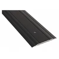 This 3 ft long aluminum saddle threshold features a fluted transition type. It is used to seal the gap under doors, preventing drafts, moisture, and debris entry while providing a smooth transition between flooring surfaces in commercial or industrial doorways