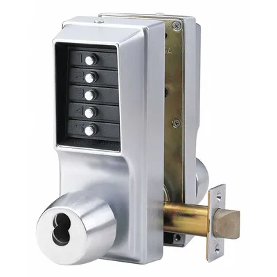 SIMPLEX EE1021S/EE1021S-26D-41 Mechanical Push Button Lockset, Chrome - Mechanical Keyless Access Locksets