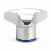 JW WINCO Hand Knob: 3 Point, Stainless Steel, M8x1.25 Thread, 1.97 in Dia, Silver (MPN 5445-50-M8-PL-H)