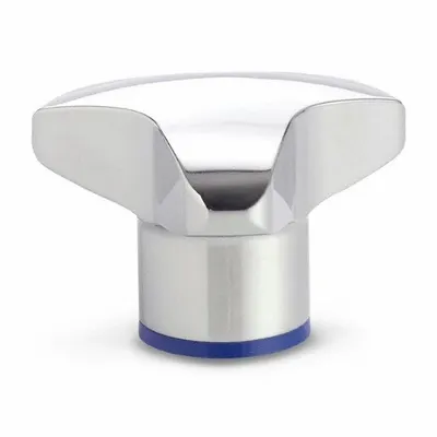 JW WINCO Hand Knob: 3 Point, Stainless Steel, M8x1.25 Thread, 1.97 in Dia - Hygienic 3-Arm Knobs with Threaded Hole