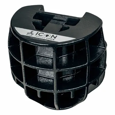ALTOR LOCKS MVP001.2516 Coupler Lock, Black, Stainless Steel, Powder Coated - Coupler Locks