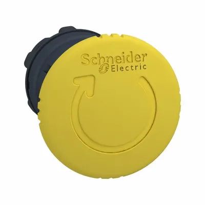 SCHNEIDER Mushroom Head Push Button: 22 mm Mounting Size, Non-Metallic - Mushroom-Head Push-Button Operators