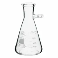 APPROVED VENDOR Filtering Flask: 250 mL, Colorless, Conical, 6 Compatible with Stopper Size (MPN FG5340-250)