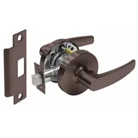 This SARGENT passage lever lockset is designed for interior doors where locking is not required, such as closets or meeting rooms. It features a bronze construction with a Dark Oxidized Satin Bronze and Oil Rubbed Bronze finish, is ADA compliant, and has an ANSI F75 function. The lockset is not ligature-resistant and has no visual indicator