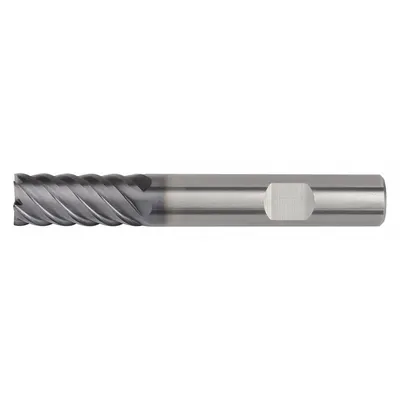 WIDIA HANITA Corner Radius End Mill: Carbide, AlTiN Coated, 4 Flute, 4 mm Mill Dia - Carbide Corner-Radius End Mills for Hardened Materials
